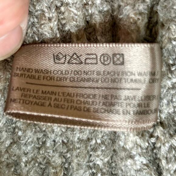 Anthropologie Look By M Every Day Cape Cardigan Gray Open Front Pockets - OSFM - Picture 8 of 8